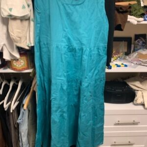 Collection Etc. Women's Turquoise Maxi Dress